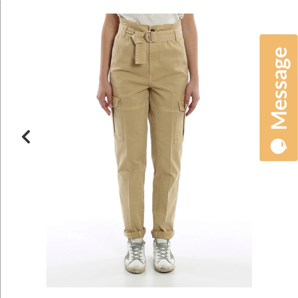 Frame Safari Paperbag Belted Pants. Size 24